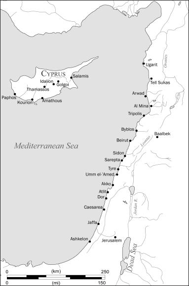 Map 3 Phoenicia and Cyprus Redrawn by Sveta Matskevich after - photo 5