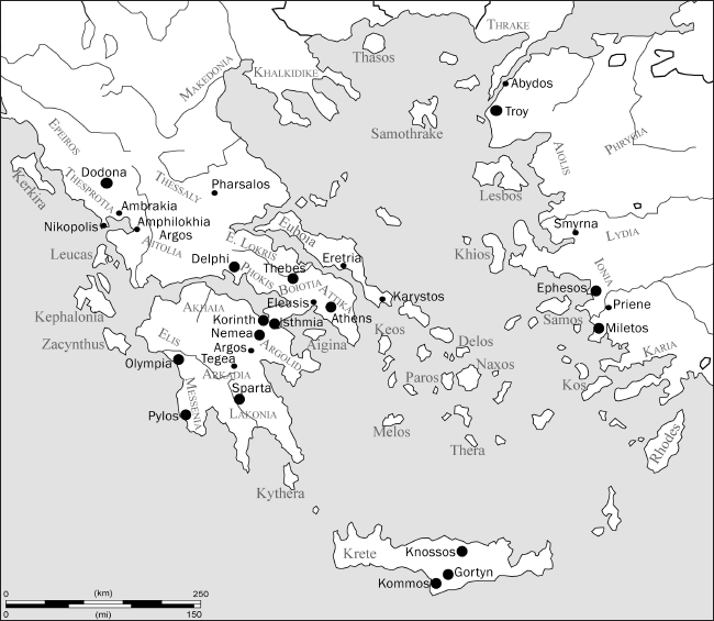 Map 2 Greece and the Aegean Redrawn by Sveta Matskevich after Hall 2002 map - photo 4