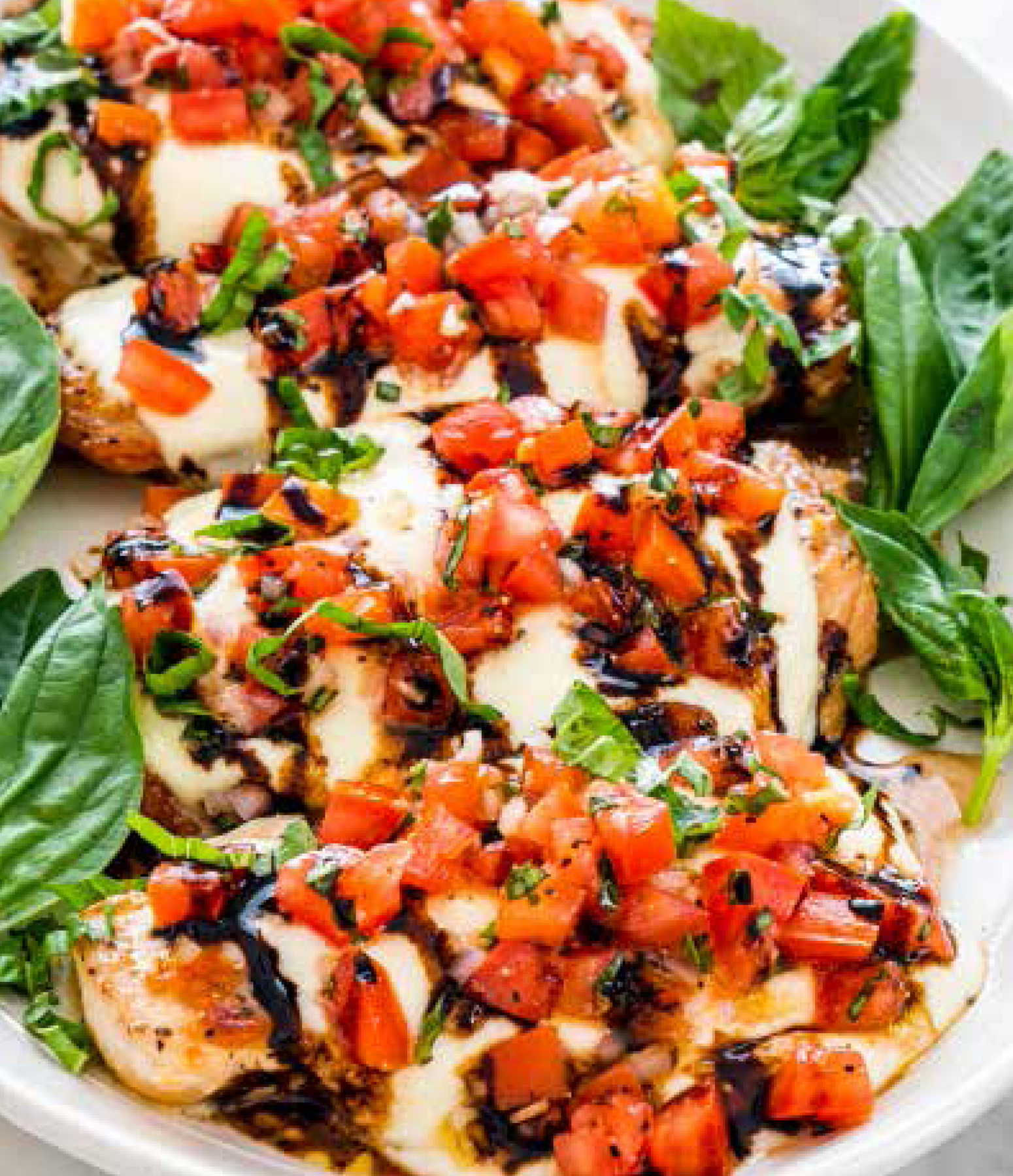 My recipe for bruschetta chicken is made with melty mozzarella cheese and - photo 5