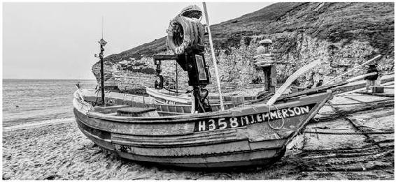 North Landing Flamborough BLACK WHITE BY THE SEA PHOTOGRAPH 8 North - photo 8