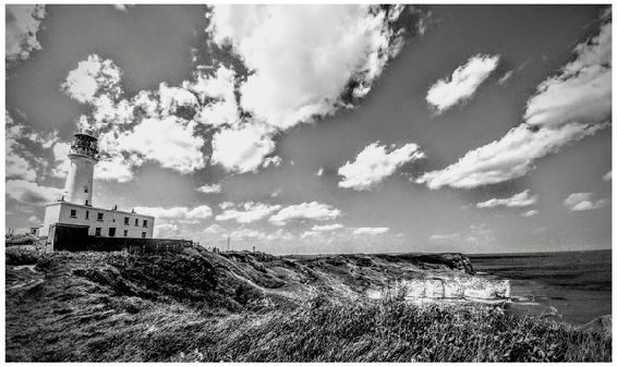 Flamborough Lighthouse BLACK WHITE BY THE SEA PHOTOGRAPH 13 - photo 13