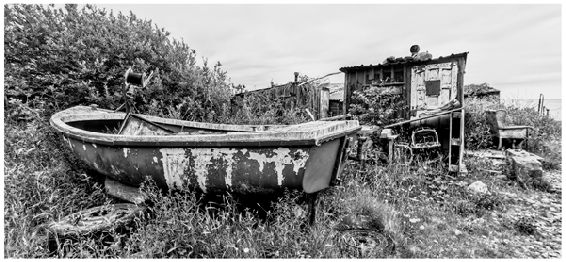 Port Mulgrave Abandoned port BLACK WHITE BY THE SEA PHOTOGRAPH 20 - photo 20