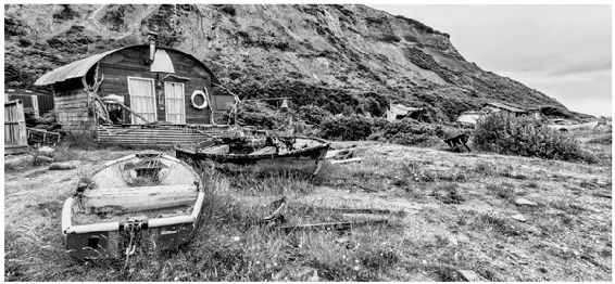 Port Mulgrave Abandoned port BLACK WHITE BY THE SEA PHOTOGRAPH 23 - photo 23