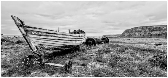 Port Mulgrave Abandoned port BLACK WHITE BY THE SEA PHOTOGRAPH 25 - photo 25