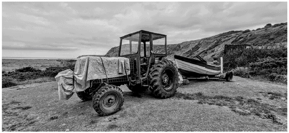 Port Mulgrave Abandoned port BLACK WHITE BY THE SEA PHOTOGRAPH 28 - photo 28