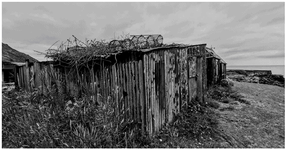 Port Mulgrave Abandoned port BLACK WHITE BY THE SEA PHOTOGRAPH 30 - photo 30