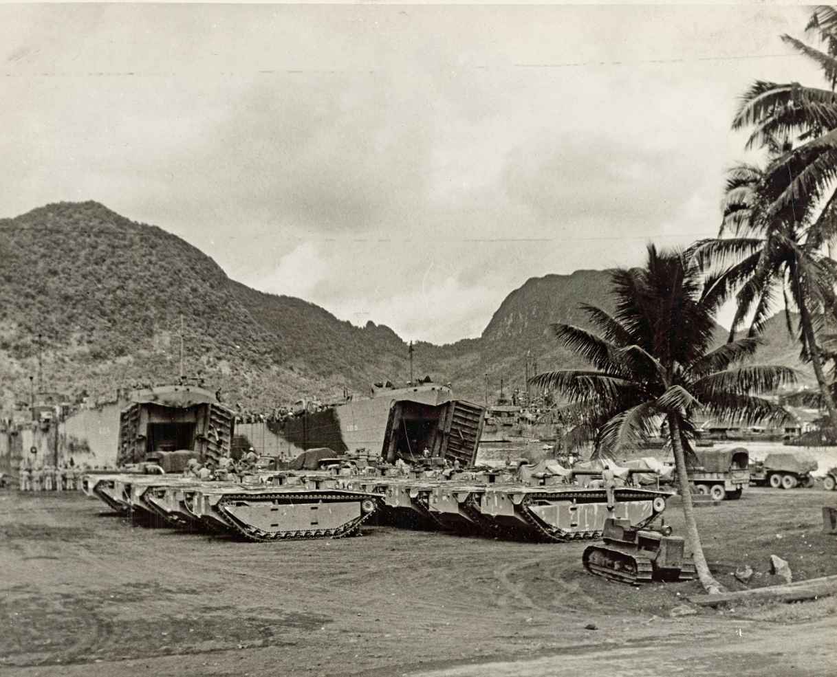 Somewhere in the Pacific a Marine division embarks with alligators and big - photo 1