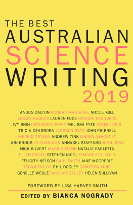 Bianca Nogrady - The Best Australian Science Writing 2019