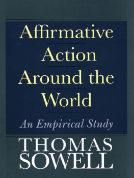 Thomas Sowell Affirmative Action Around the World