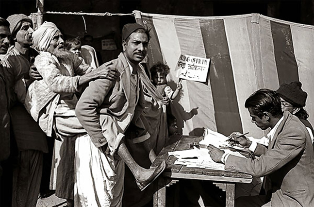 Figure 1 A polling station in Delhi 1952 during the first general election - photo 3