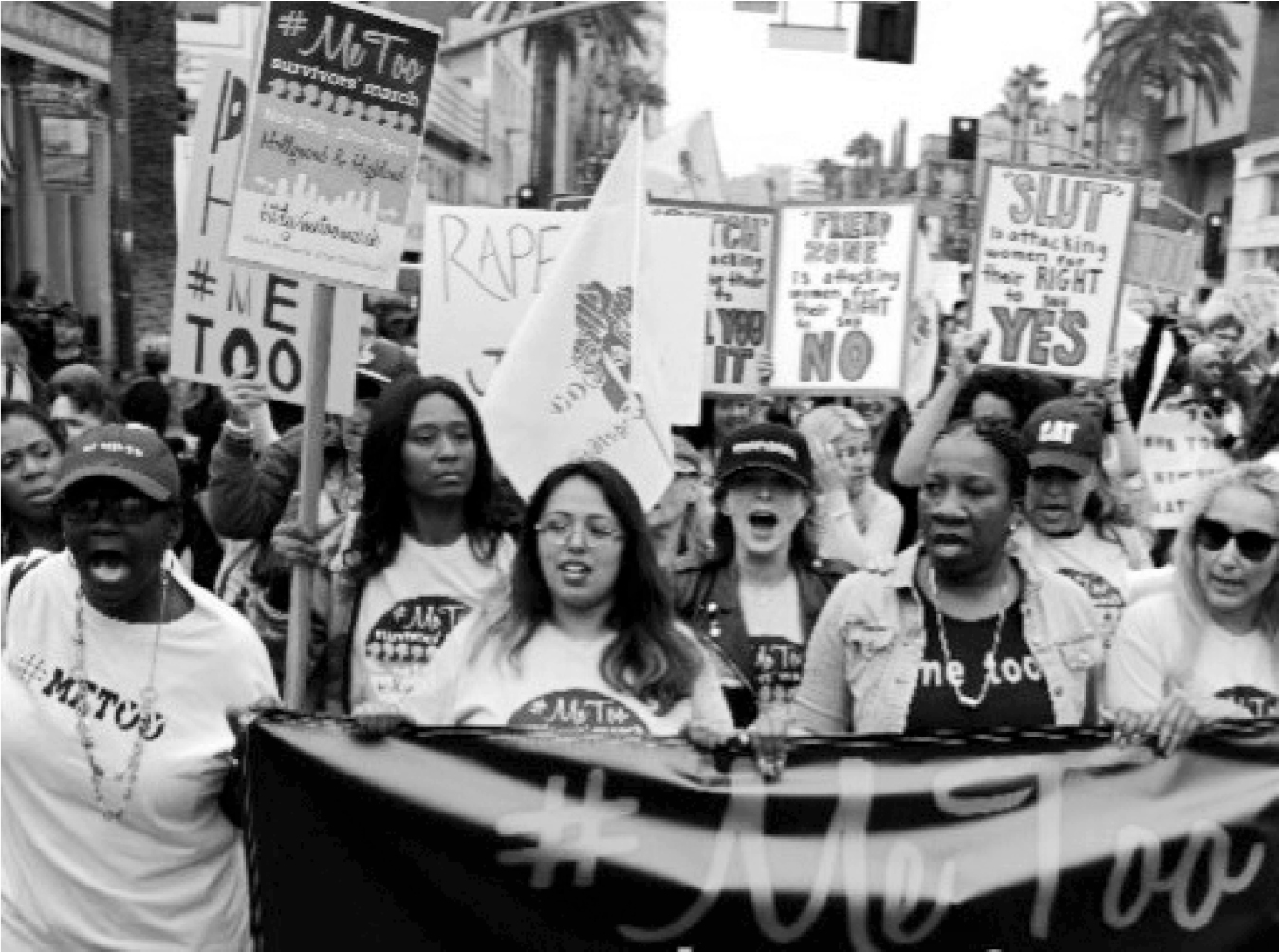 me too founder and activist Tarana Burke second from right helps lead a - photo 6