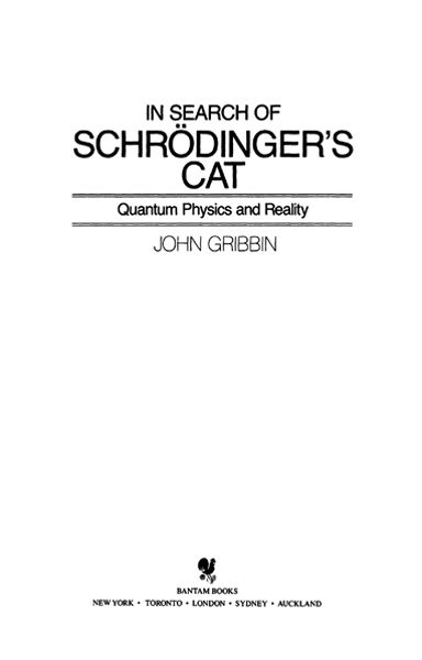 IN SEARCH OF SCHRDINGERS CAT QUANTUM PHYSICS AND REALITY A Bantam Book - photo 2