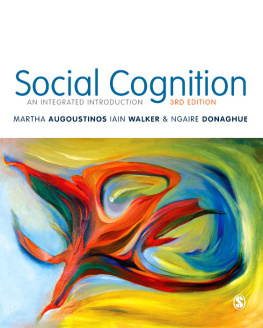 Martha Augoustinos - Social Cognition: An Integrated Introduction