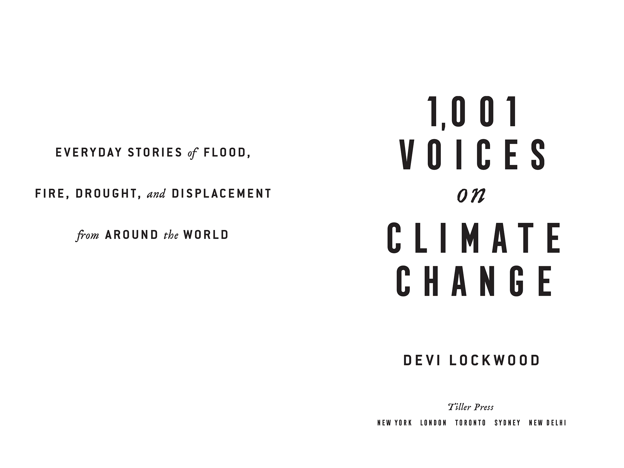 ADVANCE PRAISE for 1001 VOICES on CLIMATE CHANGE A hybrid of travel - photo 2