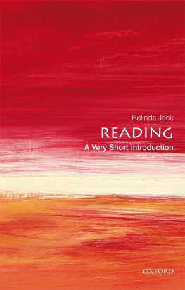 Belinda Jack - Reading: A Very Short Introduction