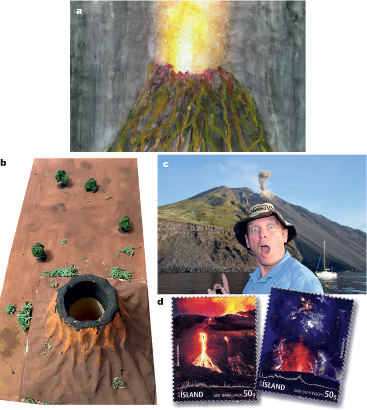 Figure 11 Volcanoes in our lives a Painting of a childs idea of a volcano - photo 4