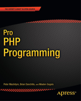 Peter MacIntyre - Pro PHP Programming