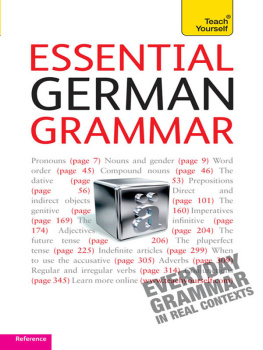 Jenny Russ - Essential German Grammar: Teach Yourself