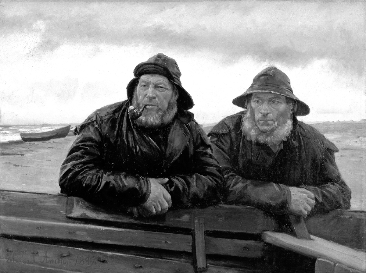 Men apart Danish fishermen with the sea etched in their faces Michael Ancher - photo 1