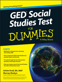 Achim Krull - GED Social Studies for Dummies