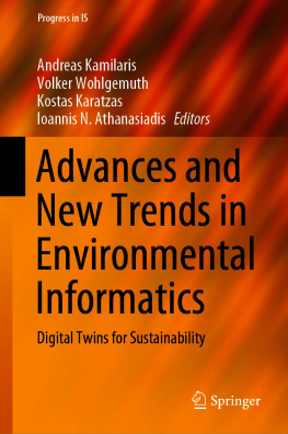 Kostas Karatzas (editor) Advances and new trends in environmental informatics : digital twins for sustainability