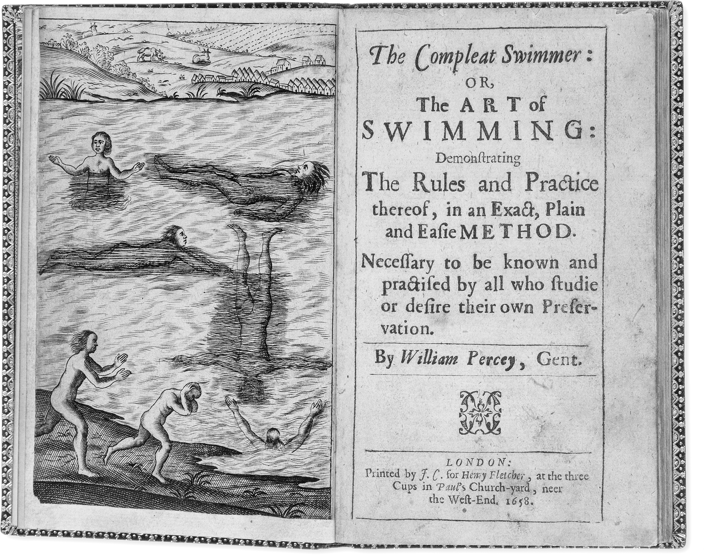 Title page and frontispiece from William Percey The Compleat Swimmer 8 - photo 6