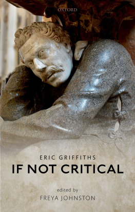 Eric Griffiths - If Not Critical