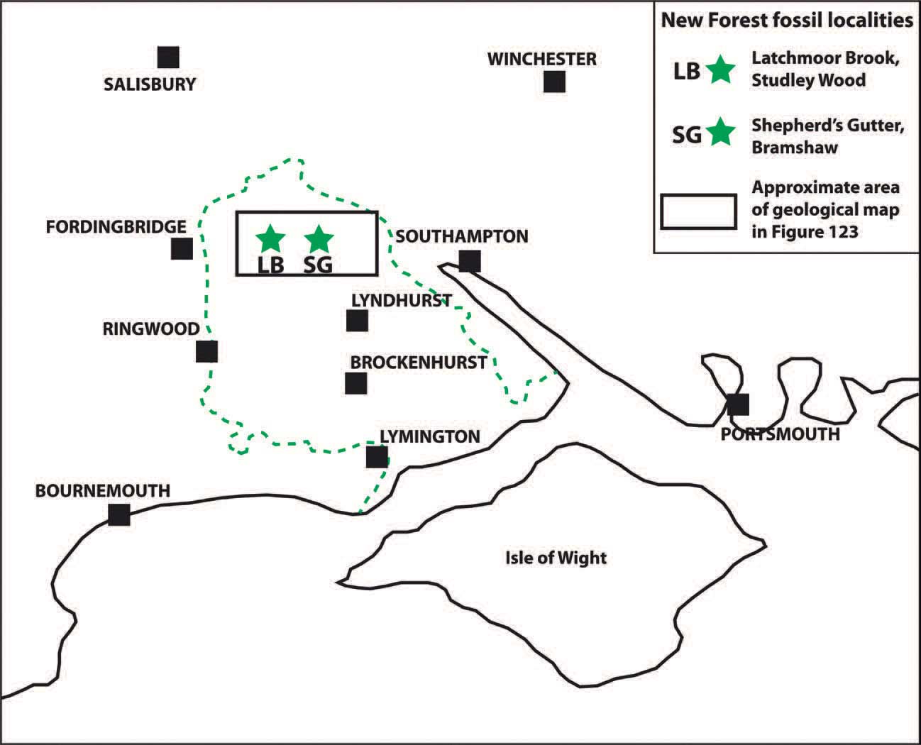 Fig 1 Location map of the New Forest National Park The two principal fossil - photo 4