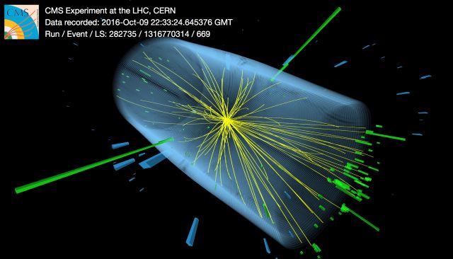 LHC data visualization of a measurement of the Higgs Boson mass CERN - photo 13