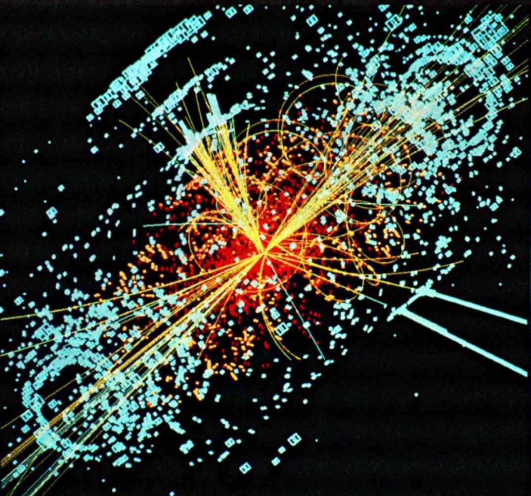 LHC data visualization of a Higgs Boson decaying into two jets of hadrons and - photo 15