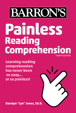 Darolyn E. Jones Painless Reading Comprehension