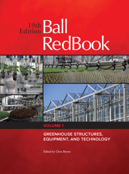 BALL REDBOOK greenhouses and equipment.