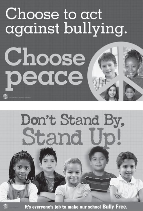 Bully Free Classroom Elementary School Poster Set 4 posters high gloss 13 - photo 11