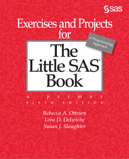 Rebecca A. Ottesen - Exercises and Projects for The Little SAS Book