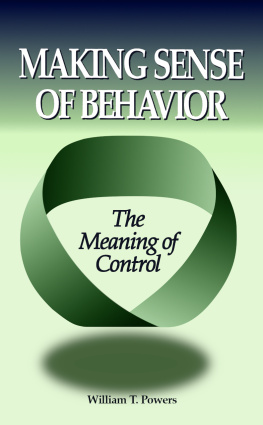 Powers - Making Sense of Behavior: The Meaning of Control