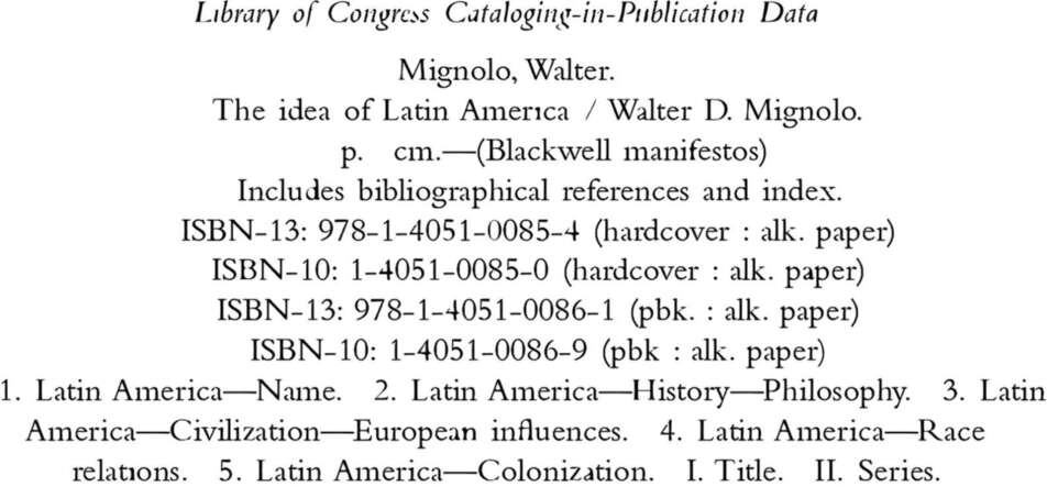 The Idea of Latin America Wiley-Blackwell Manifestos - image 4