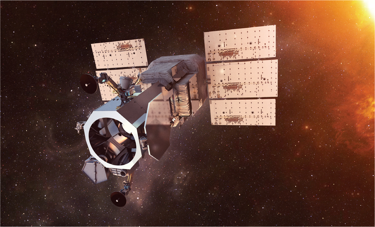 WORLDVIEW3 SATELLITE An artists rendering shows what the Maxar WorldView-3 - photo 3