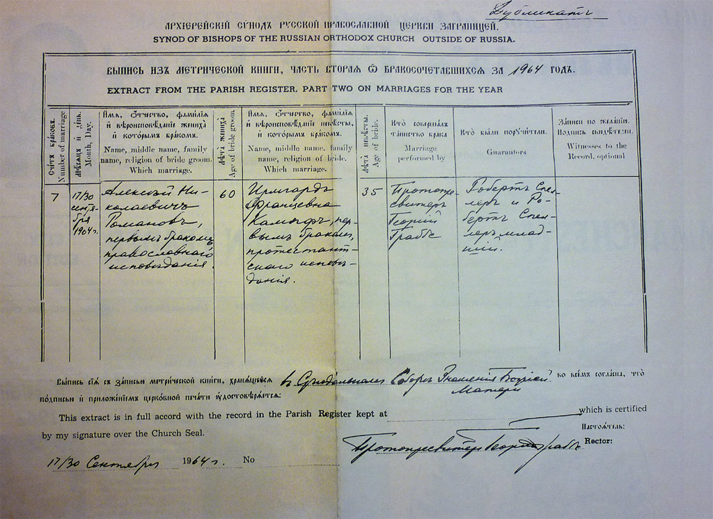 The Russian Orthodox Church New York City Parish Register recording the - photo 23