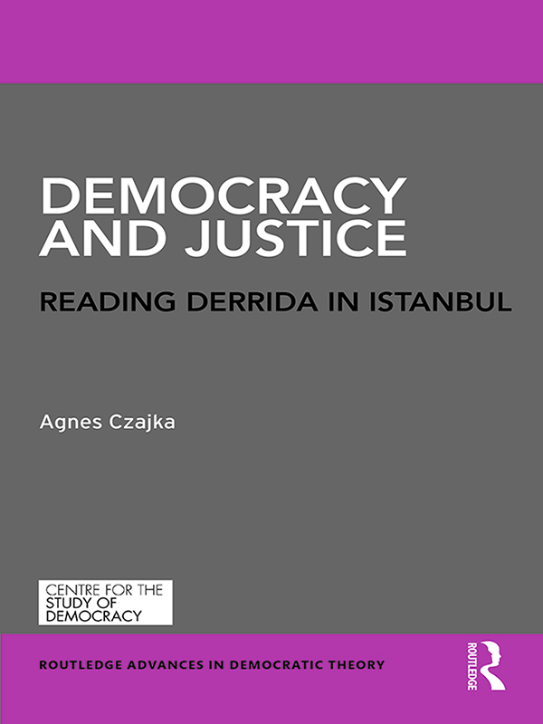 Democracy and Justice This book explores the possibilities offered by Derridas - photo 1