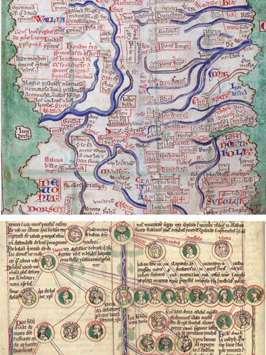 Early medieval map and graph Text is fully integrated within the other visual - photo 2