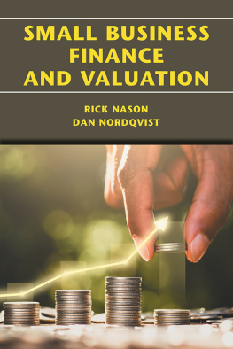 Rick Nason Small Business Finance and Valuation