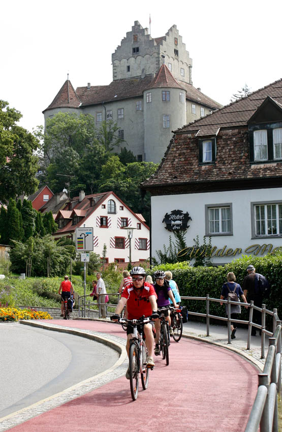 Bodensee radweg in Meersburg with Altes Burg castle behind Stage 5 PREFACE - photo 6