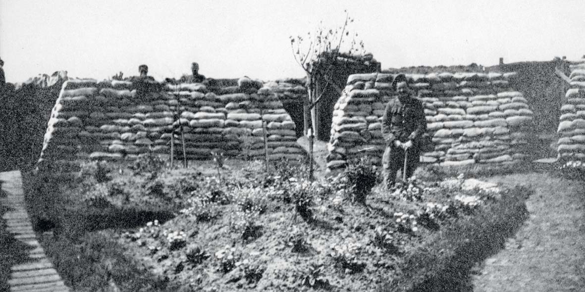 Trench garden of Argyll and Sutherland Highlanders Spring 1915 The officer is - photo 19