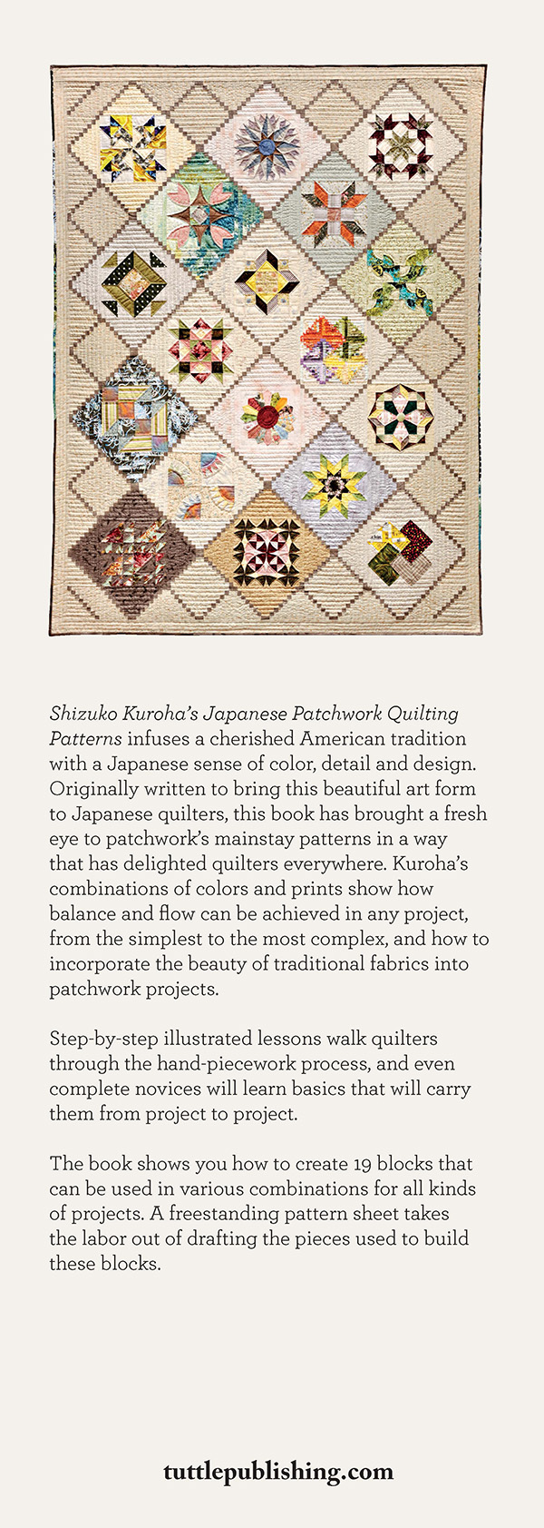 Shizuko Kurohas Japanese Patchwork Quilting Patterns Easy Projects with - photo 1