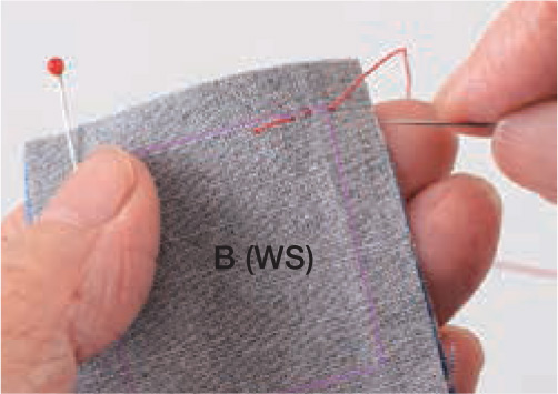 Pull needle leaving a thread tail about in 1 cm long Stitch over the two - photo 20