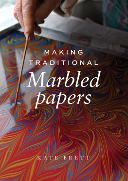 Kate Brett Making Traditional Marbled Papers