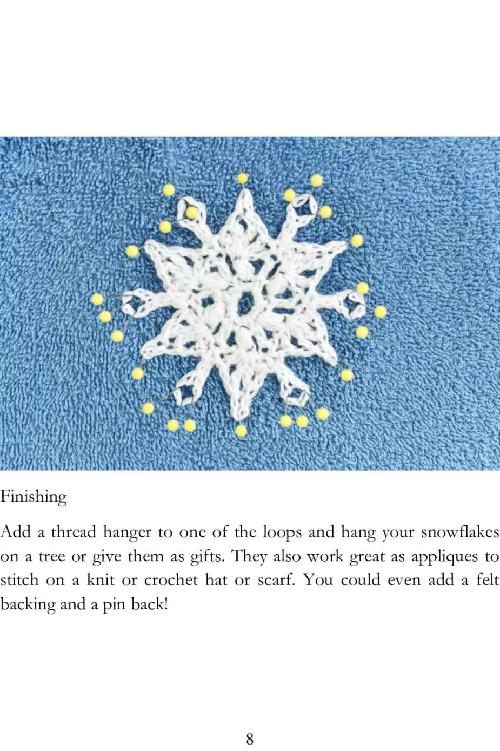 Pretty Snowflake Crochet Patterns Super Easy to Make and Super Addictive Crochet Snowflake Guide - photo 9