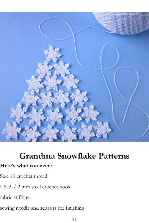 Pretty Snowflake Crochet Patterns Super Easy to Make and Super Addictive Crochet Snowflake Guide - photo 22