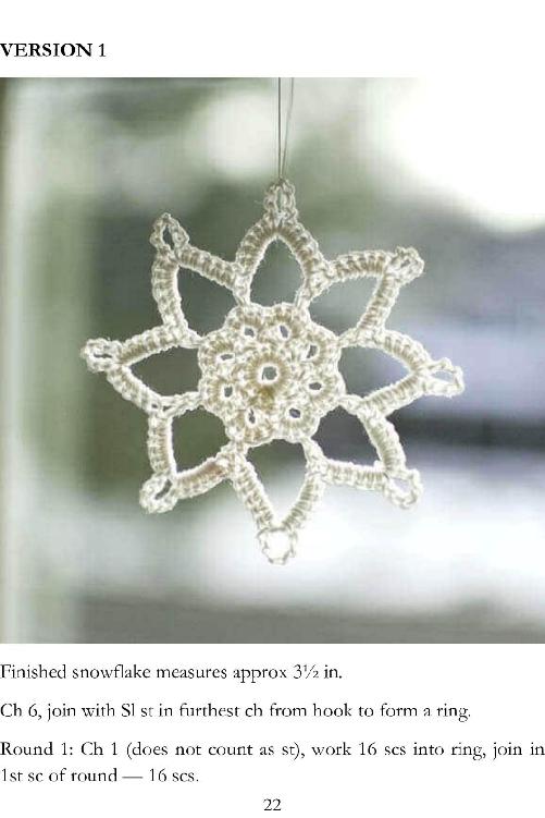 Pretty Snowflake Crochet Patterns Super Easy to Make and Super Addictive Crochet Snowflake Guide - photo 23