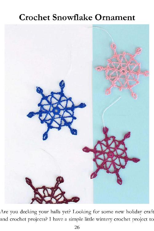 Pretty Snowflake Crochet Patterns Super Easy to Make and Super Addictive Crochet Snowflake Guide - photo 27